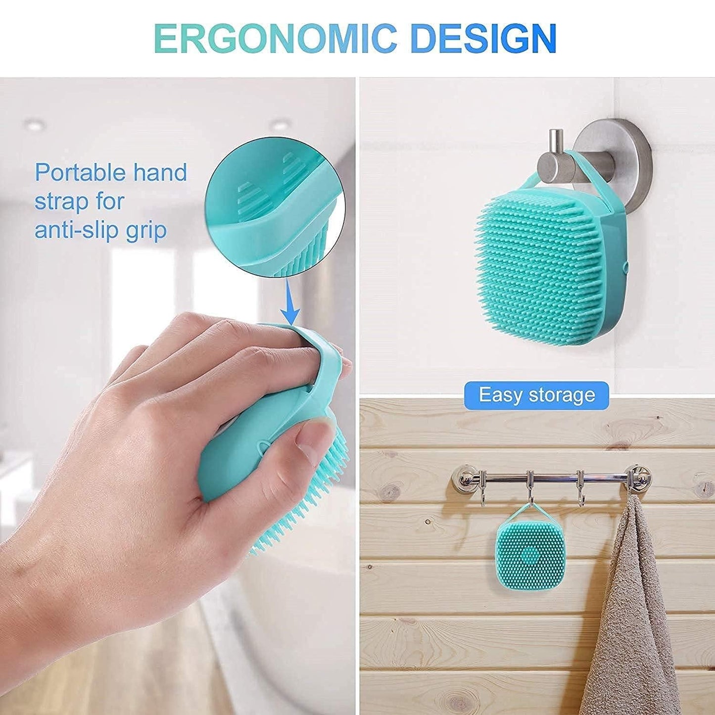 SCRUBBING Soft Silicone  Brush